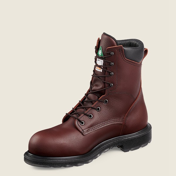 Red Wing Safety Boots Supersole® 2.0 - 8-inch Csa Toe - Burgundy - Mens XWG308615